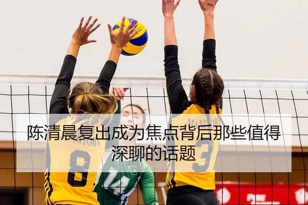 陈清晨复出成为焦点背后那些值得深聊的话题